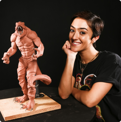 creature-maquette-sculpting